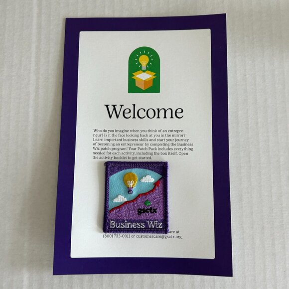 Girl Scout Patch Pack Collectors Badge in a Box Kit Business Wiz Program - Picture 11 of 16